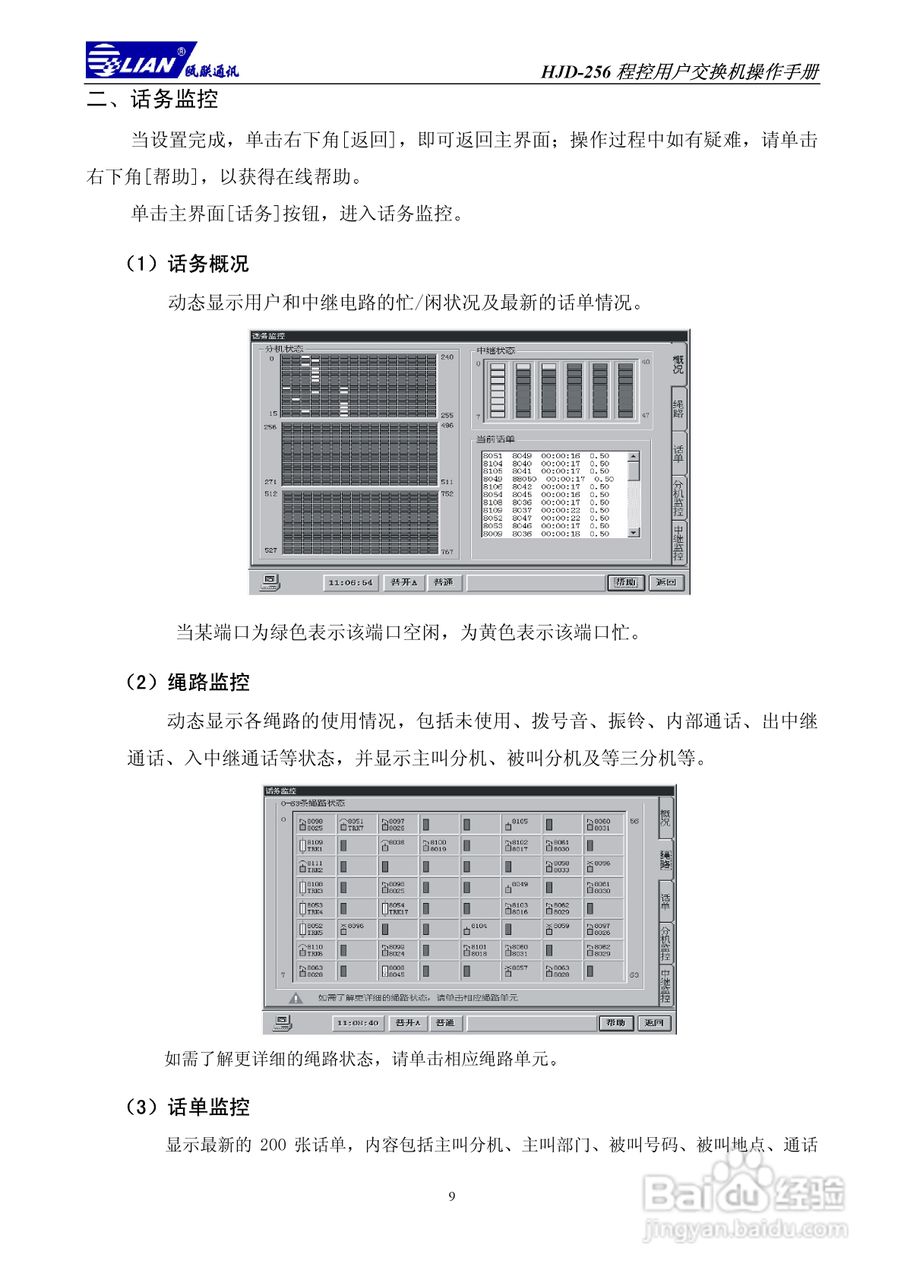 瓯联交换机HJD-256型说明书:[1]