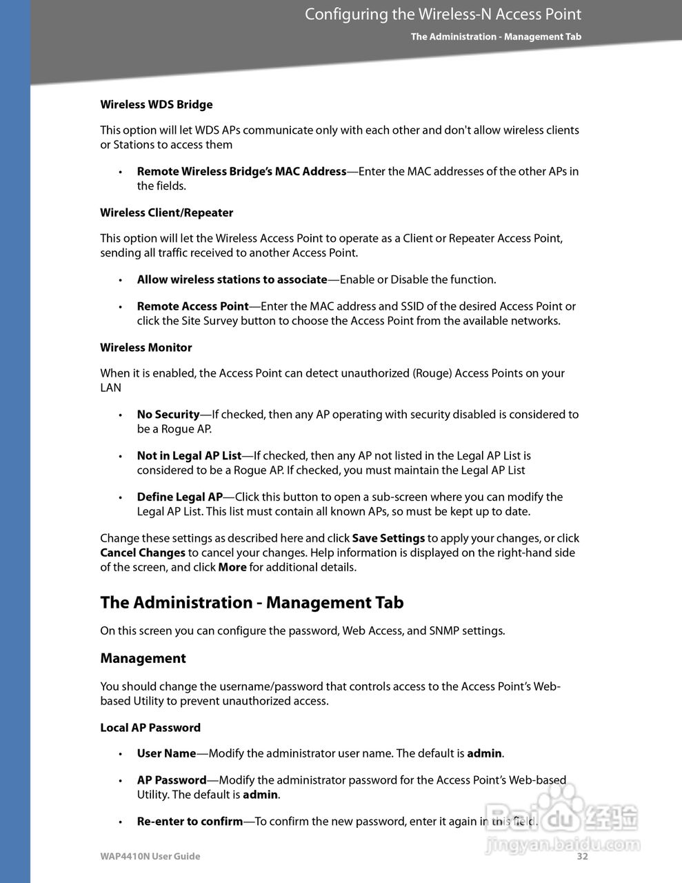 思科交换机WAP4410N型使用说明书:[4]