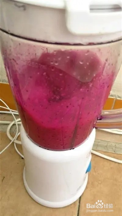 水蜜桃火龙果汁