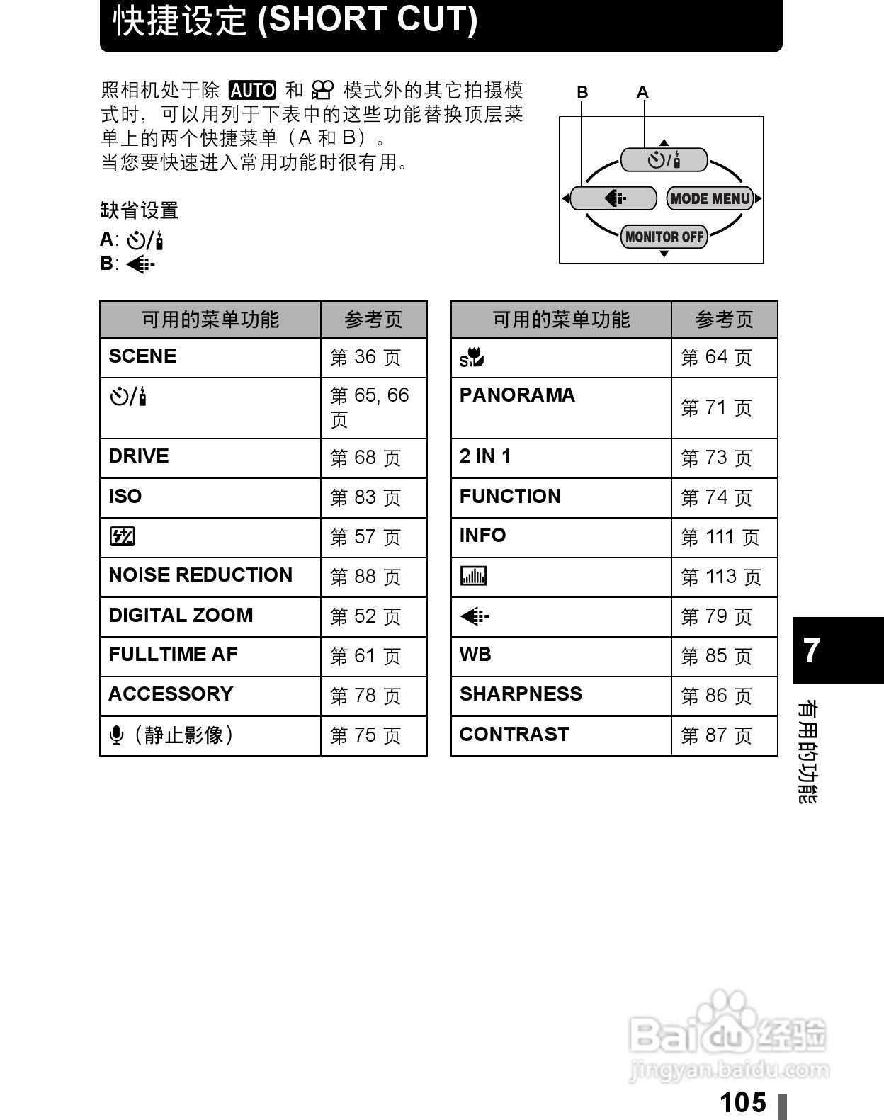 Olympus奥林巴斯C-60Z数码相机说明书:[11]