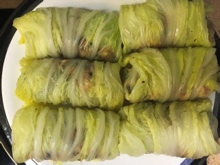 金玉白菜卷的做法