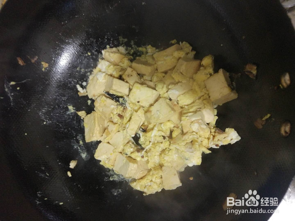 如何做豆腐炒鸡蛋