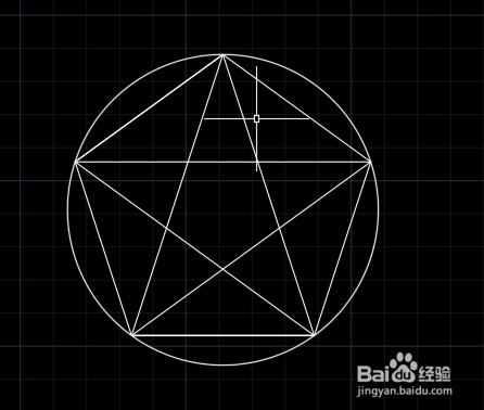 怎样用CAD制作一个五角星