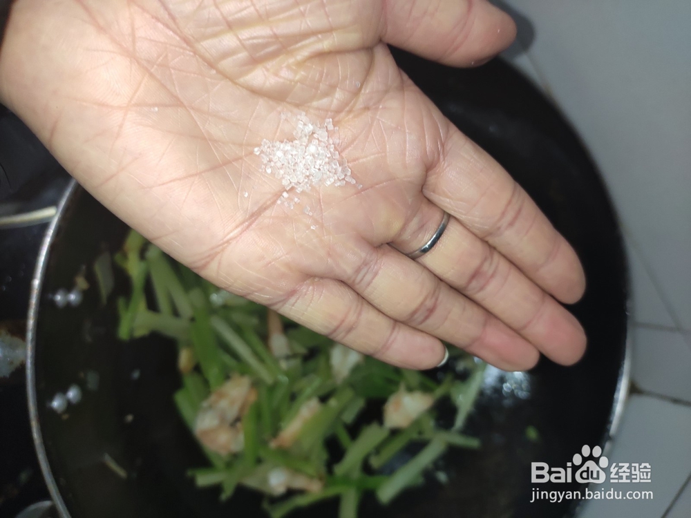 清淡又不失美味，芹菜虾仁