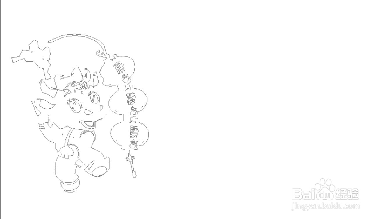 牛年大吉的简笔画