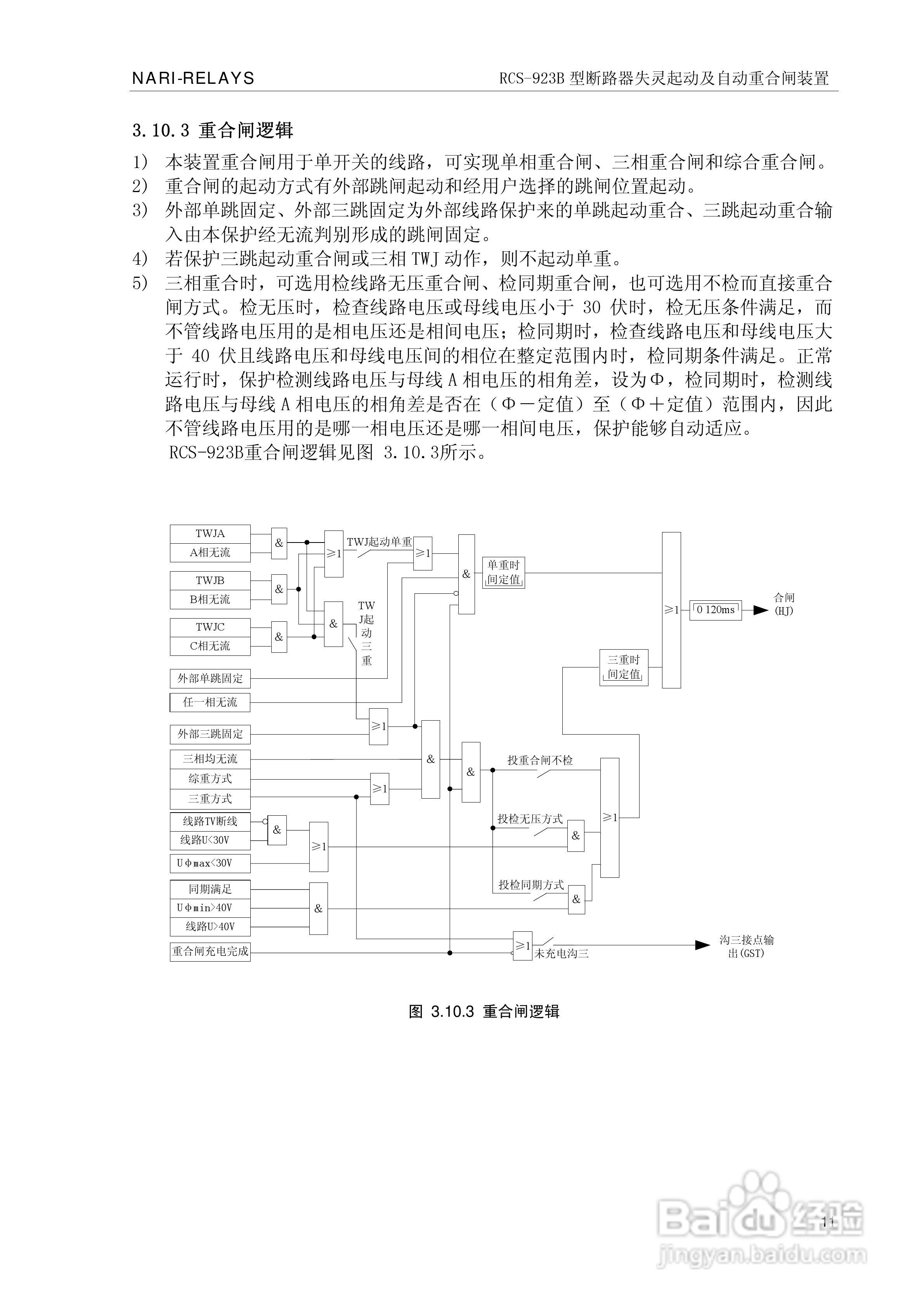 RCS-923B型断路器失灵起动及自动重合闸装置技术和使用:[2]