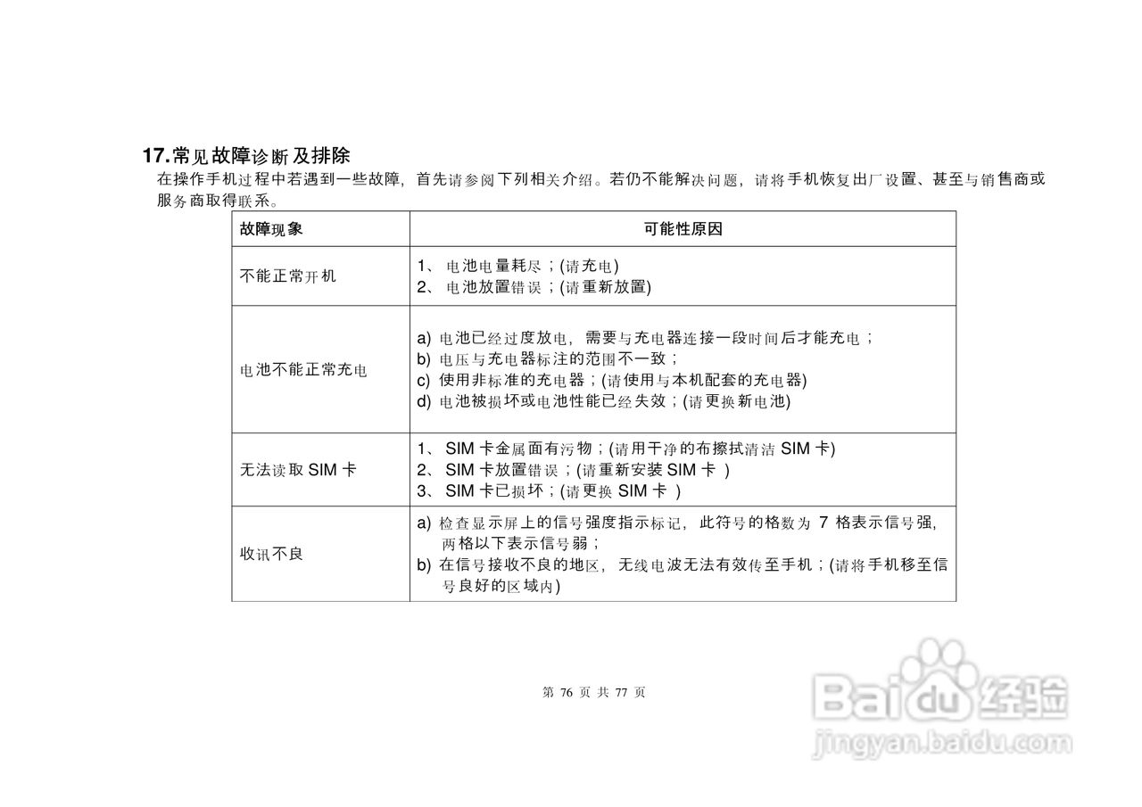 港利通手机S6600型使用说明书:[8]