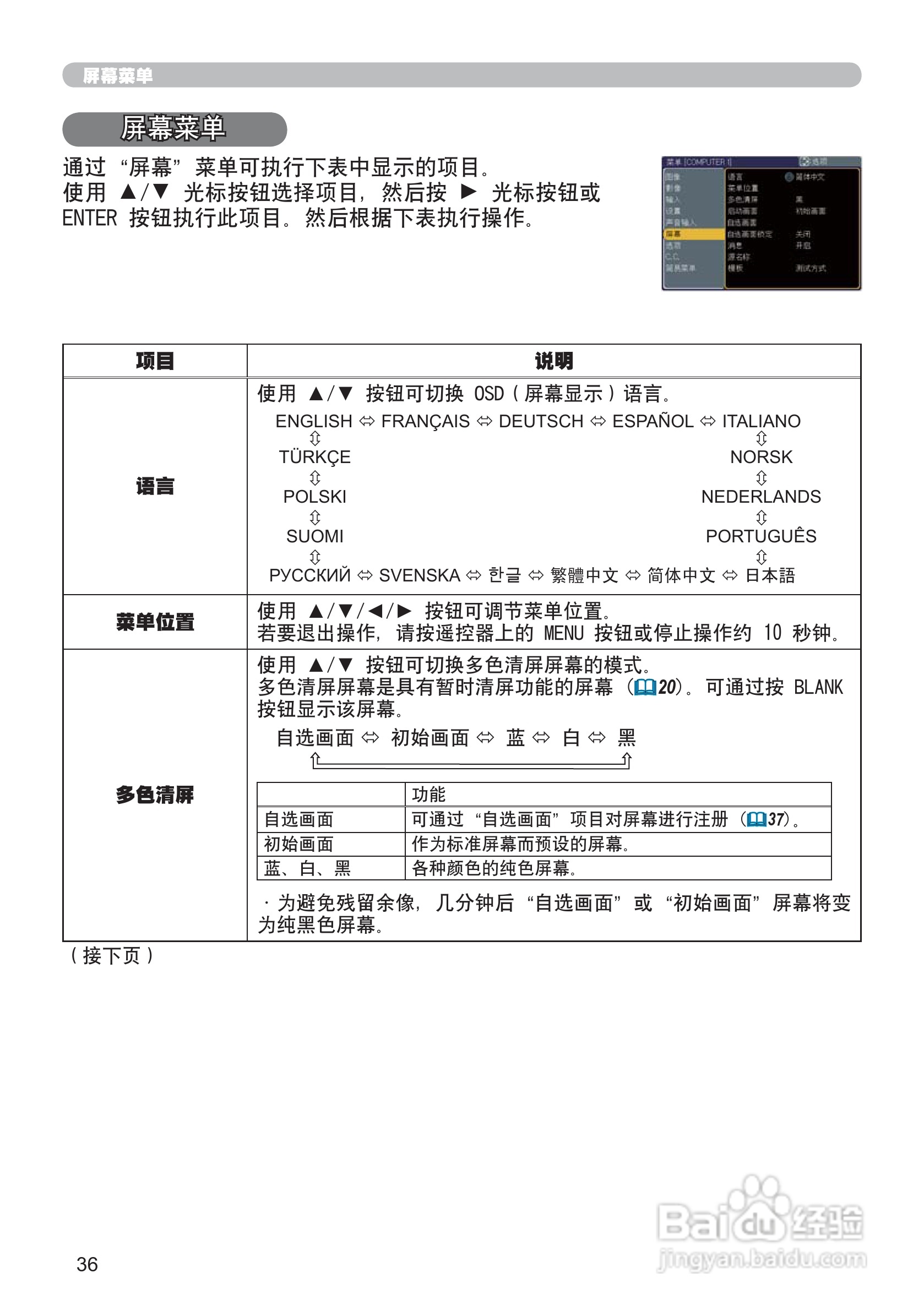 日立CP-X201投影机使用说明书:[6]