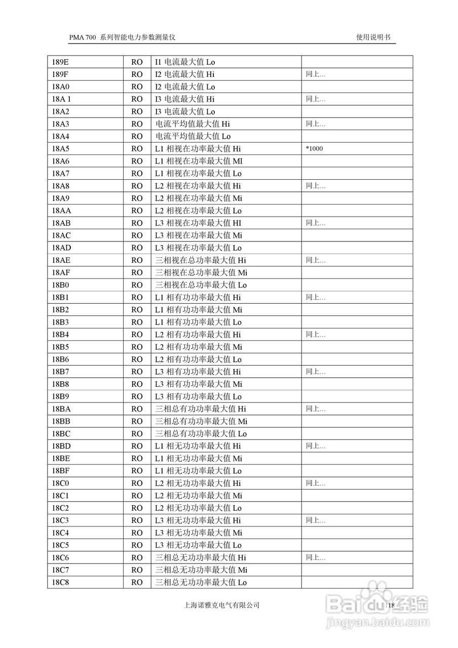 PMA 700智能电力参数测量仪使用说明书:[12]