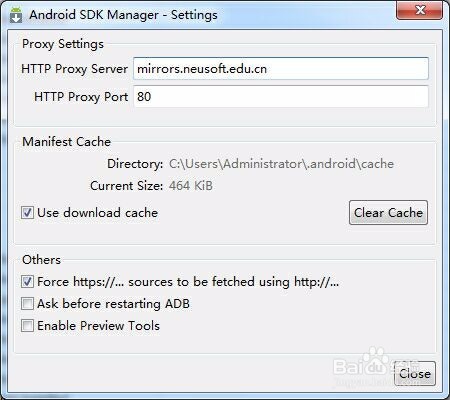 android sdk manager无法下载其他工具