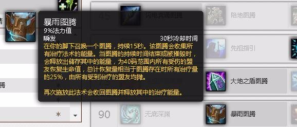 wow7.3恢复萨满治疗天赋奶萨PVE加点(阿古斯)