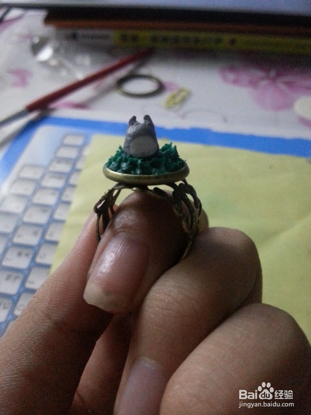 软陶的故事：[1]软陶龙猫戒指的制作