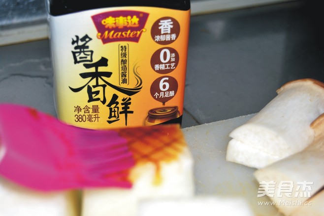 红烧冬瓜配干煎杏鲍菇