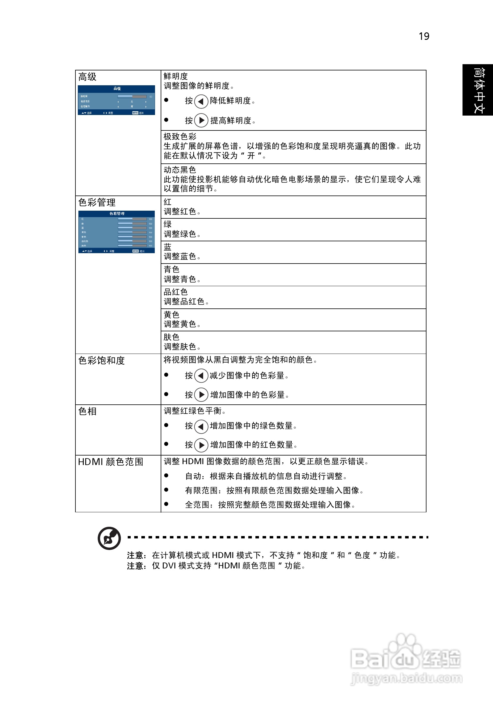 宏基H7531D投影机使用说明书:[3]