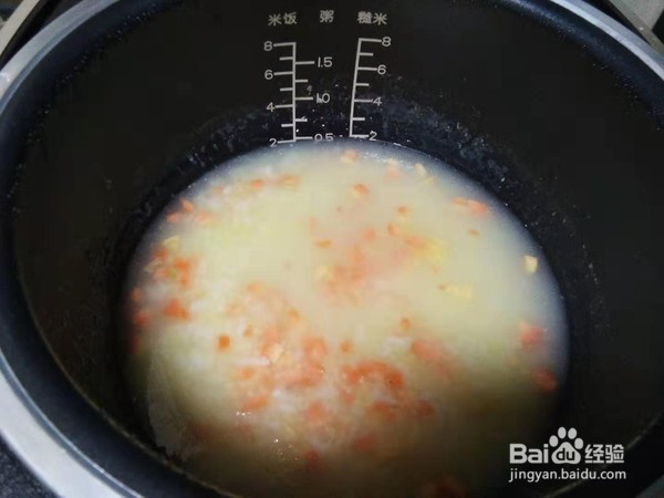 海苔二米鸡肝粥的制作方法