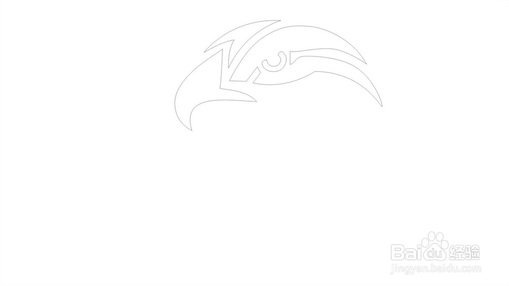 大红鹰简笔画