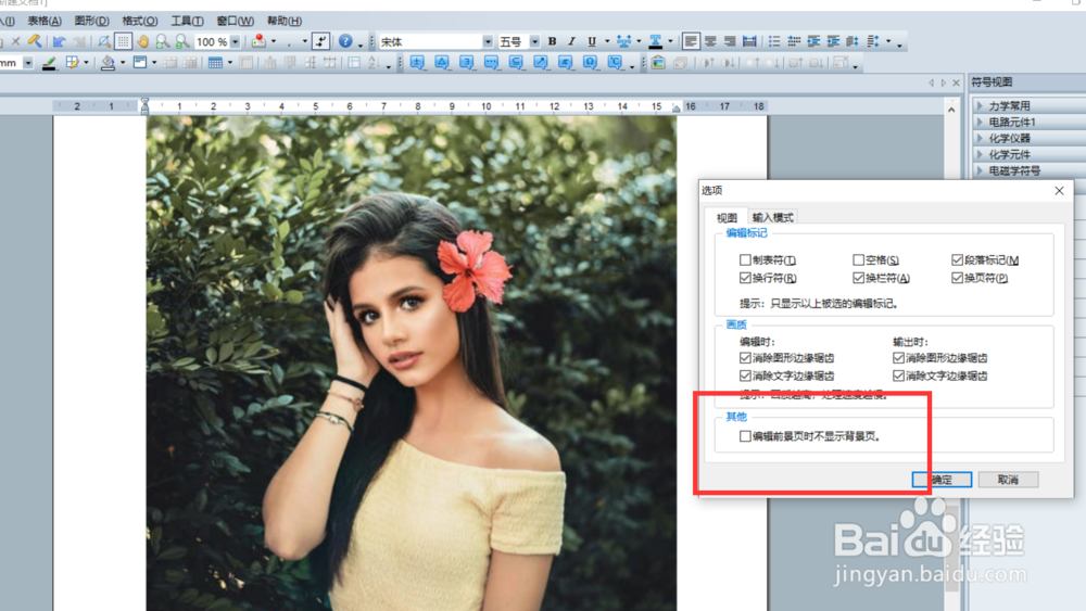 sofairsoft如何设置编辑前景页时不显示后景页