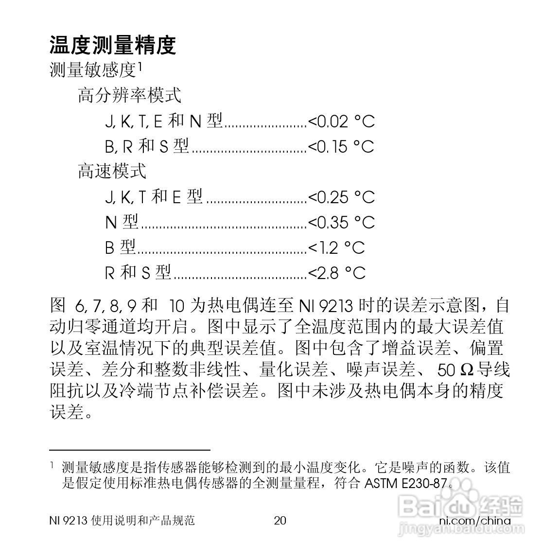 NATIONAL NI 9213 16通道热电偶输入模块使用说明书:[2]