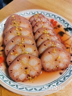 健康养生佳品甜甜蜜蜜的桂花糯米塞藕的做法