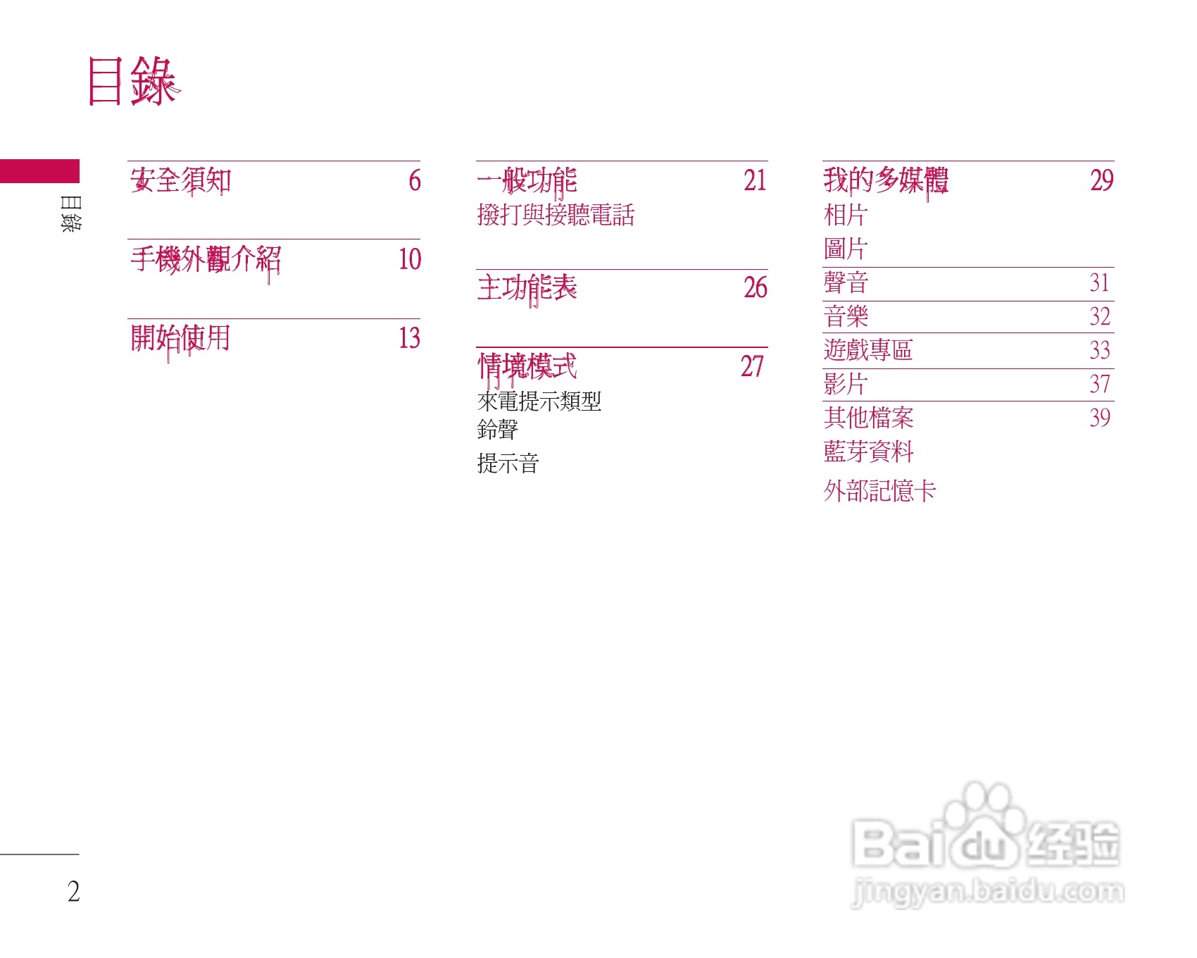 LG U8500手机使用说明书:[1]