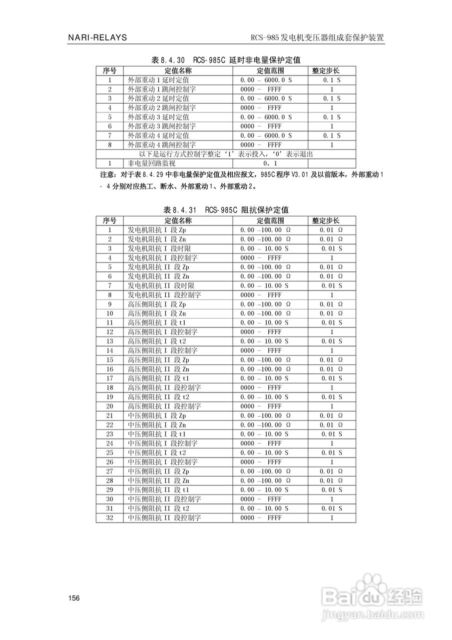 南瑞RCS-985G发电机变压器成套保护装置技术说明书:[17]