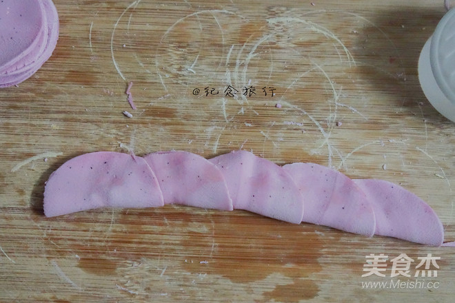 双色玫瑰花饺子