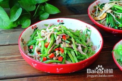 扁豆炒肉丝家常做法与窍门