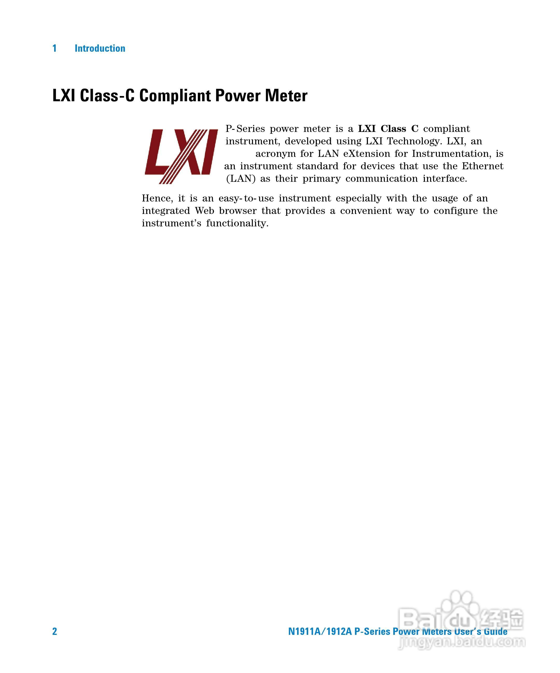 N1911A功率表使用手册:[3]