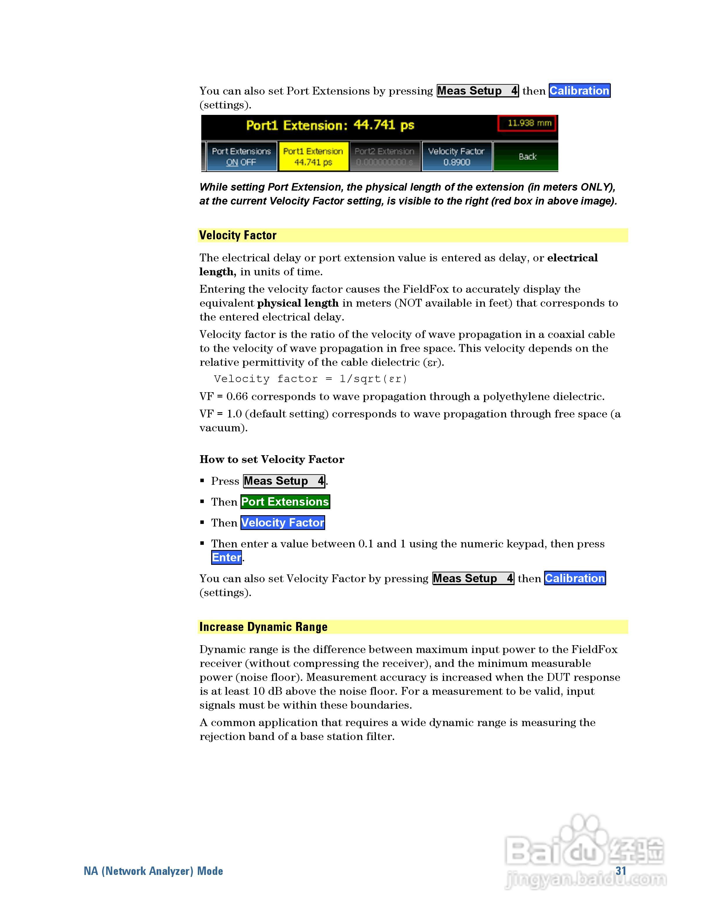 N9923A型Fieldfox手持式RF向量网路分析仪操作手册:[4]