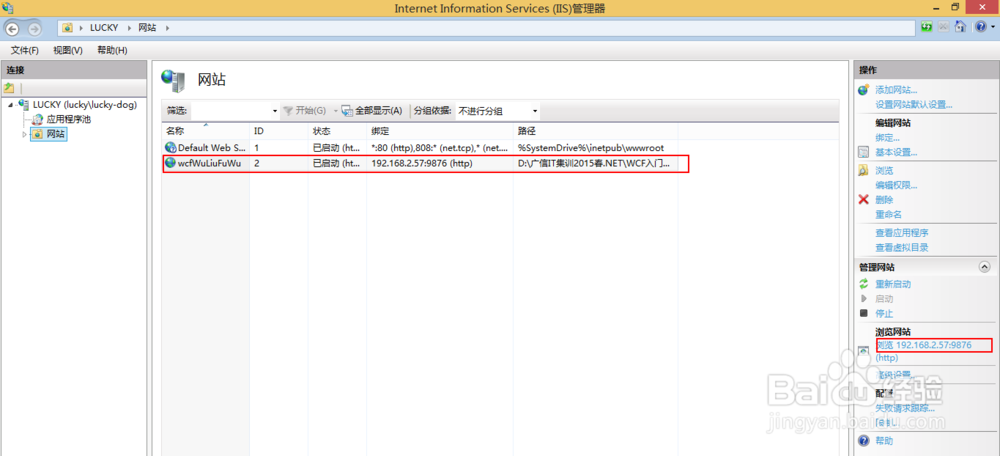 Win 8系统C#项目iis网站发布方法
