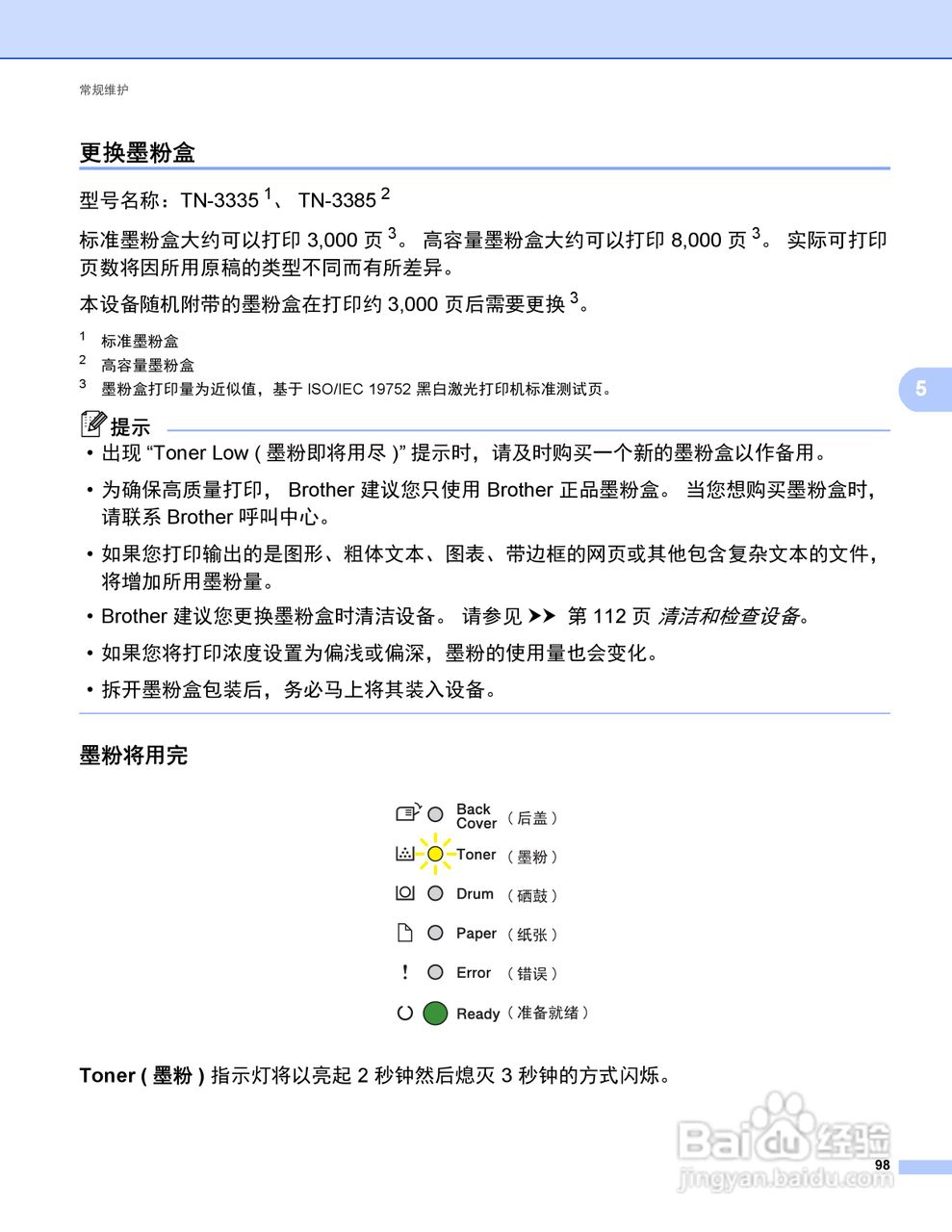 Brother HL-5450DN打印机说明书:[11]