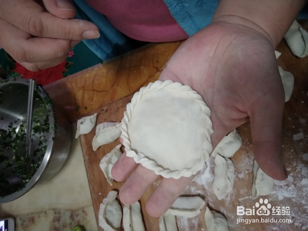 盒子饺子的包法