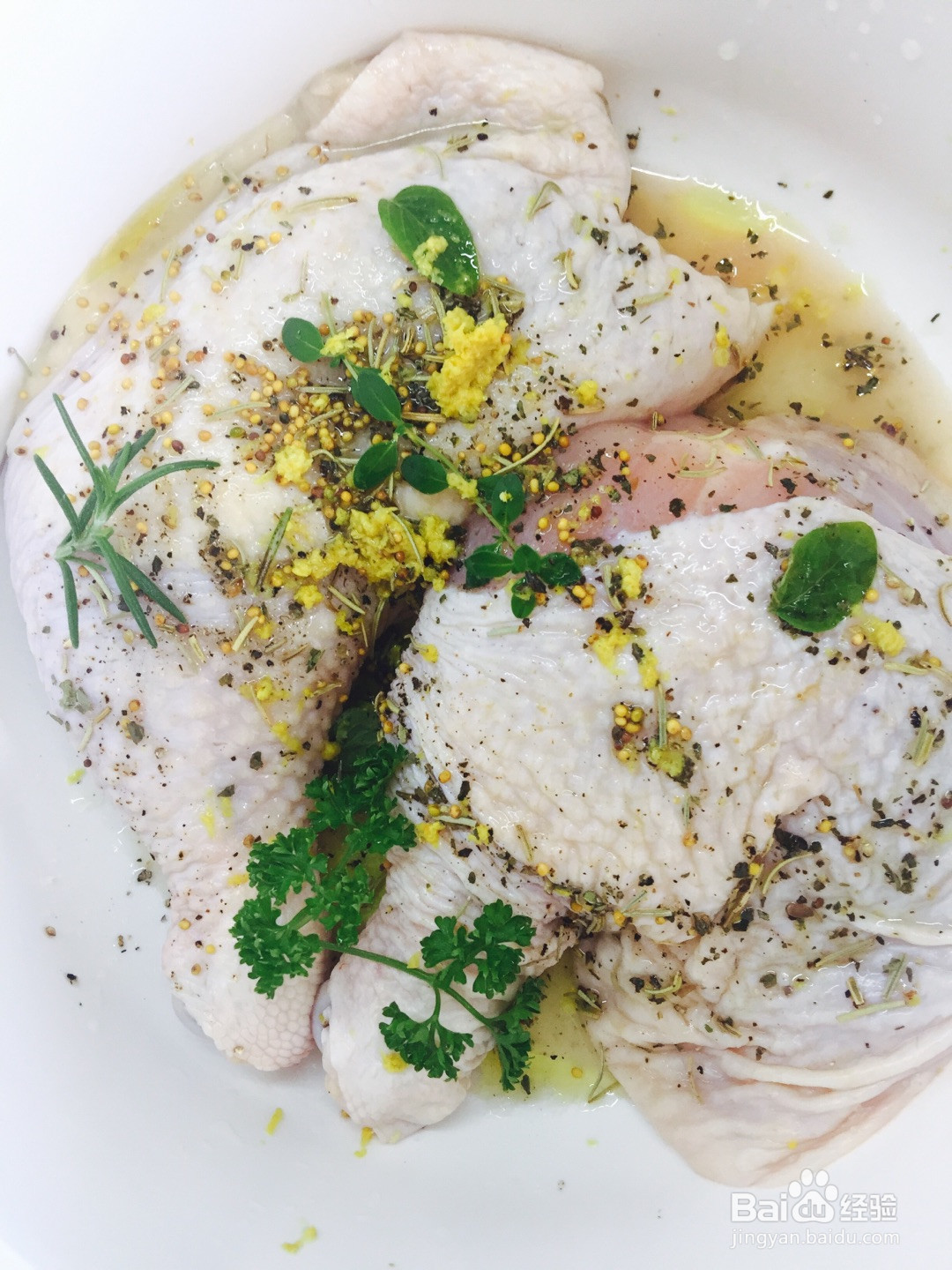 柠檬迷迭香烤鸡腿的做法