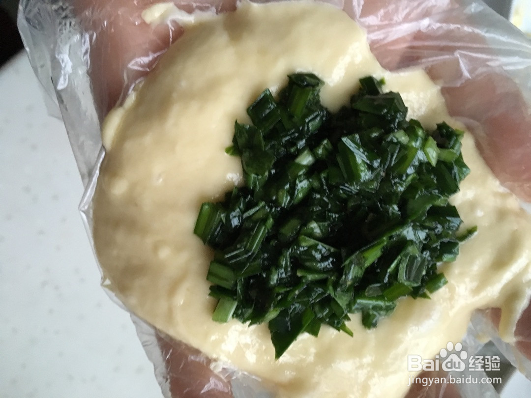 韭菜鸡蛋馅饼的做法