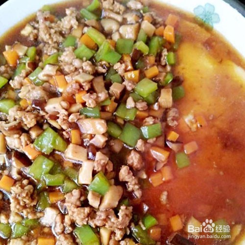 肉沫鸡蛋蒸豆腐的家庭做法