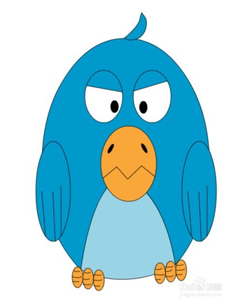 flash快速绘制卡通小鸟