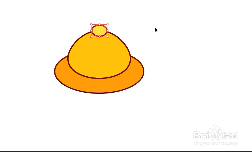 怎样在illustrator中绘制黄帽小图标