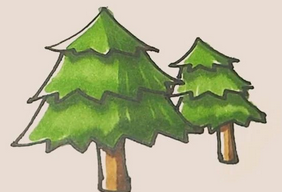 #好久不见#松树的简笔画怎么画好看