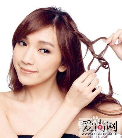 2012最新盘发发型给头发编出“发饰”