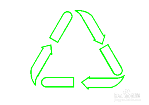 可回收标志简笔画