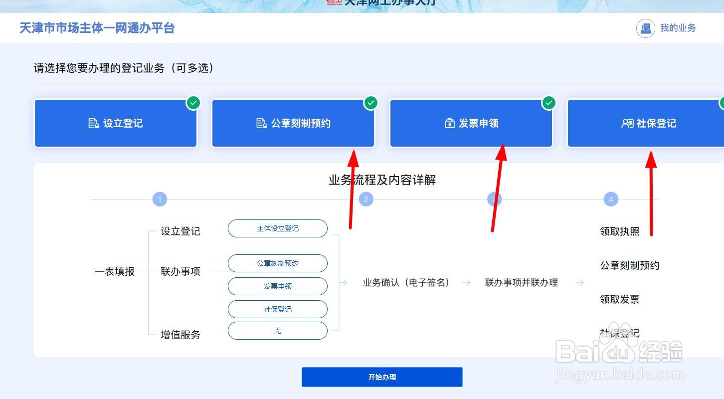 在天津怎样在网上申请营业执照？