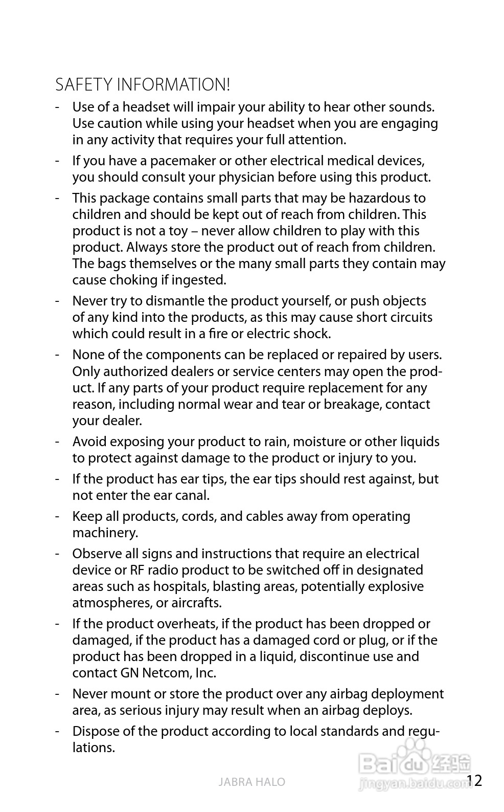 Jabra BT650s蓝牙耳机使用手冊:[4]