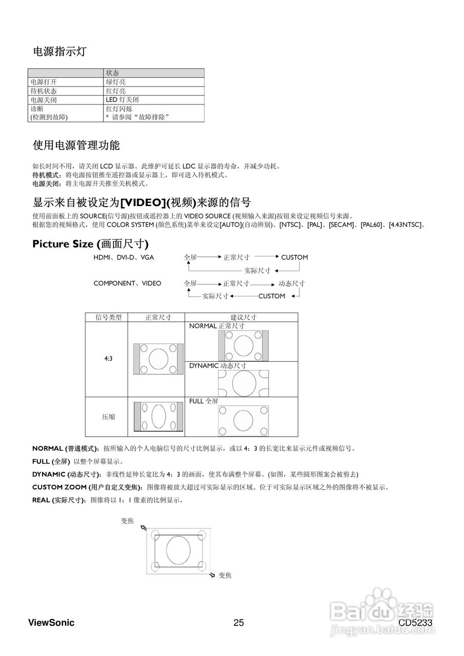 ViewSonic优派CD5233显示器说明书:[3]