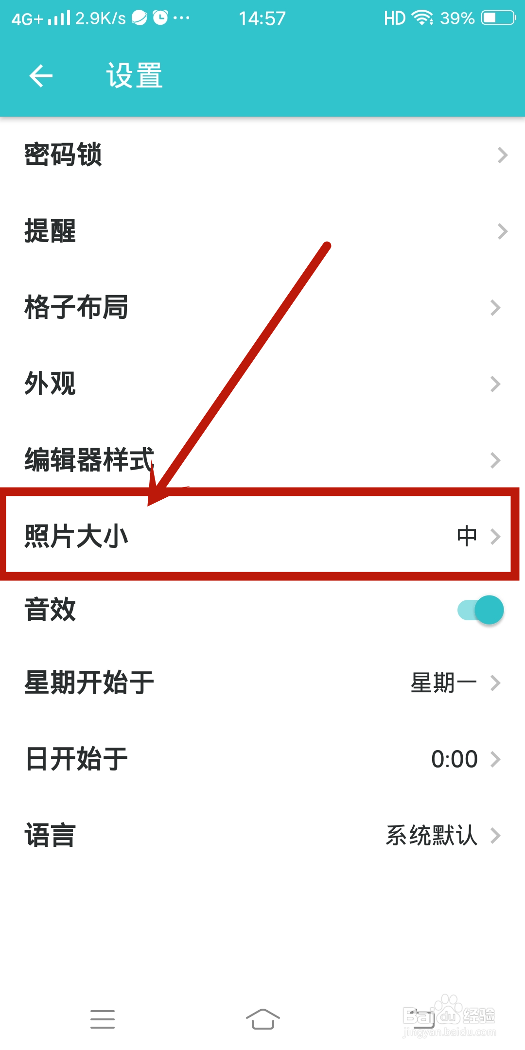 照片大小如何在《格志日志》app中设置？