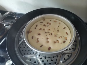 核桃提子蒸蛋糕的做法