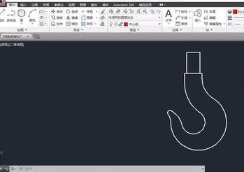 如何使用cad画吊钩