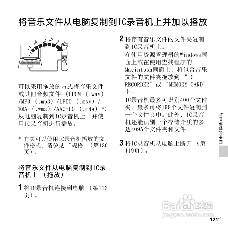 SONY数码录音棒IC Recorder说明书:[7]