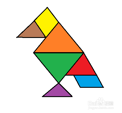 如何画七巧板的简笔画