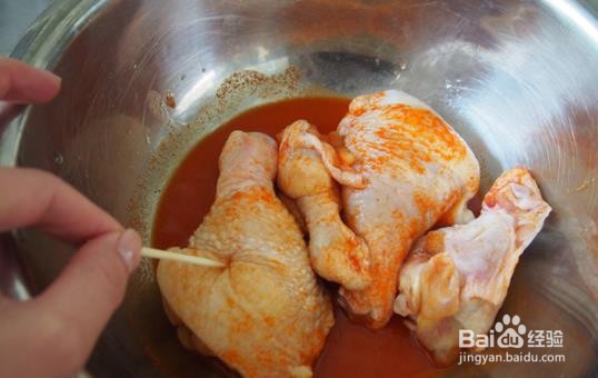 奥尔良鸡腿的做法
