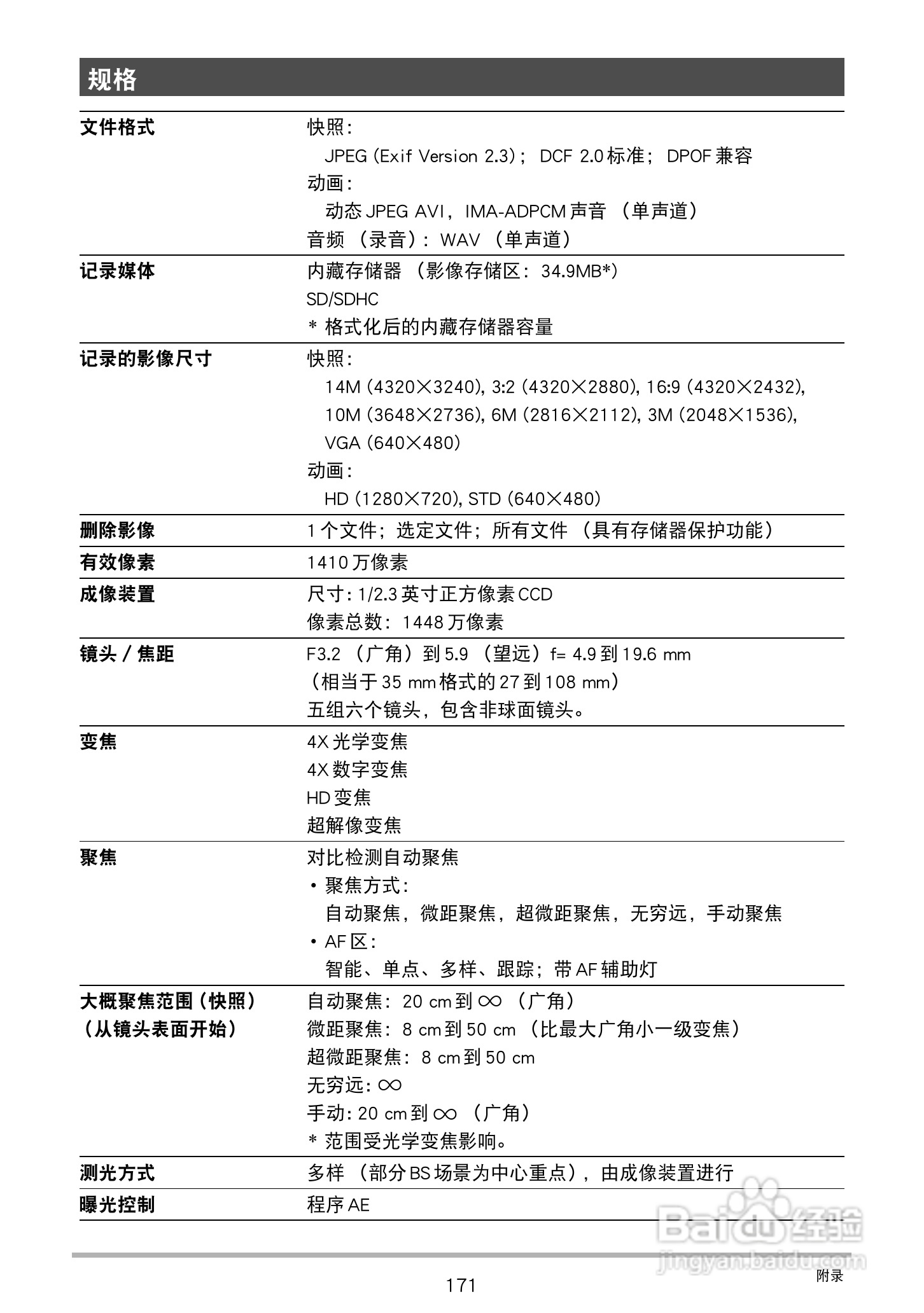 卡西欧EX-S300数码相机使用说明书:[18]